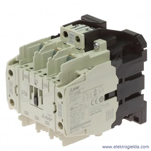 Stycznik 298664, S-T50CX, 200V AC, 22 kW, 2NO + 2NC Stycznik 298664, S-T50CX, 200V AC, 22 kW, 2NO + 2NC