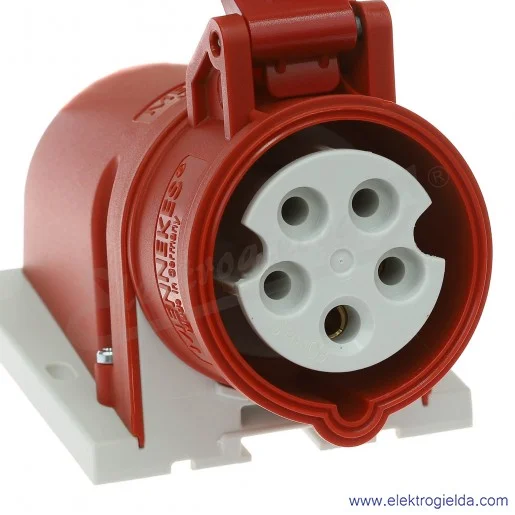 Gniazdo naścienne 27004 5x16A 400V IP44 Gniazdo naścienne 27004 5x16A 400V IP44