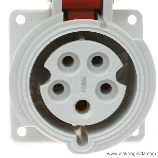 Gniazdo tablicowe 3153 5x32A 400V skośne IP44 Gniazdo tablicowe 3153 5x32A 400V skośne IP44