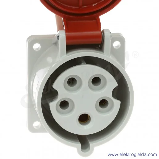 Gniazdo tablicowe 3451 5x32A 400V proste IP44 Gniazdo tablicowe 3451 5x32A 400V proste IP44