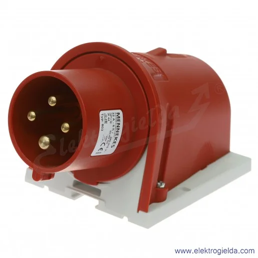 Wtyczka stała odbiornikowa 803 4x32A 400V IP44 Wtyczka stała odbiornikowa 803 4x32A 400V IP44