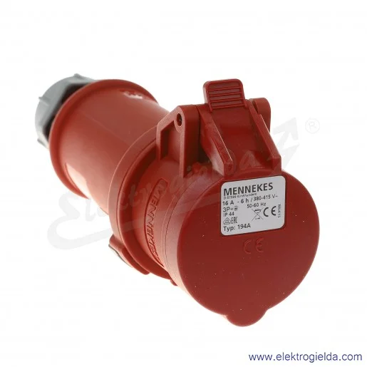 Gniazdo przenośne ProTOP 194A 4x16A 400V IP44 Gniazdo przenośne ProTOP 194A 4x16A 400V IP44