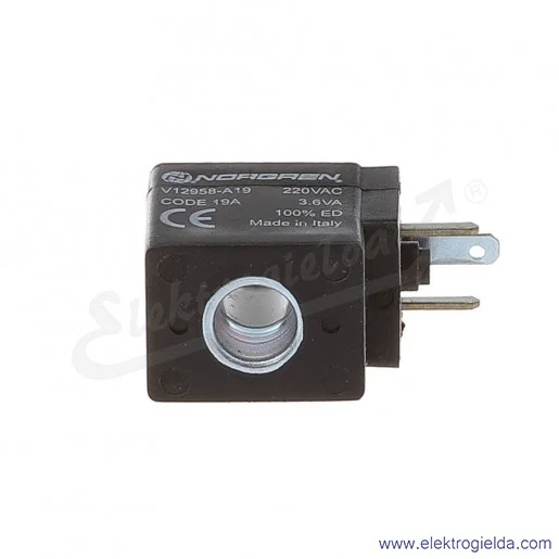 Cewka V12958-A18 230VAC do rozdzielaczy z serii V50, do wtyczki 15mm Cewka V12958-A18 230VAC do rozdzielaczy z serii V50, do wtyczki 15mm