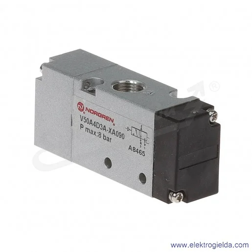 Zawór rozdzielający 3/2 G1/8 NC, monostabilny, sterowanie pneumatyczne V50A4D3A-XA090 Zawór rozdzielający 3/2 G1/8 NC, monostabilny, sterowanie pneumatyczne V50A4D3A-XA090