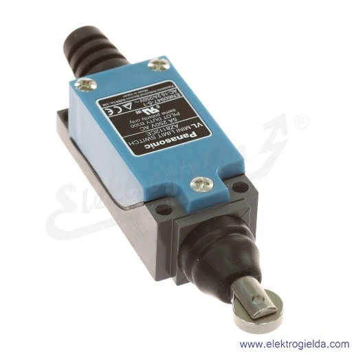Wyłącznik krańcowy AZ8112CEJ, 250VDC, 400VAC, 10A, trzpień z rolką metalową Wyłącznik krańcowy AZ8112CEJ, 250VDC, 400VAC, 10A, trzpień z rolką metalową