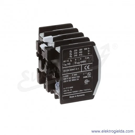 Styki pomocnicze DILM150-XHI40 czołowe 4NO do styczników DILM40-170 Styki pomocnicze DILM150-XHI40 czołowe 4NO do styczników DILM40-170