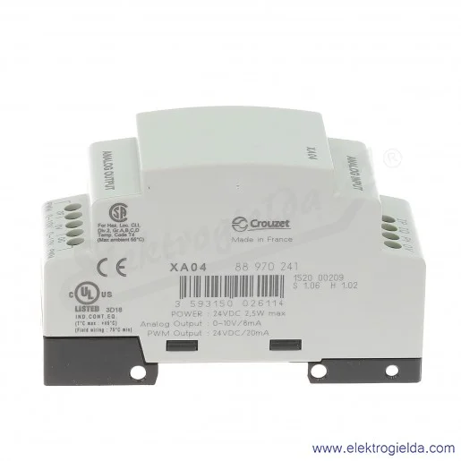 Moduł rozszerzeń 88970241, Millenium MA04ES, we/wy analogowych 0-10V Moduł rozszerzeń 88970241, Millenium MA04ES, we/wy analogowych 0-10V