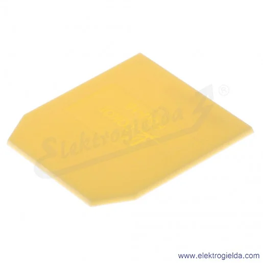 Płytka skrajna A41-0301, PSU-16, żółta, 1,5mm, do ZUG-G16 Płytka skrajna A41-0301, PSU-16, żółta, 1,5mm, do ZUG-G16