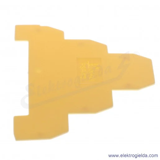 Płytka skrajna A41-7201, PSP-4/3, żółta, 1mm, do ZG-G31..36 Płytka skrajna A41-7201, PSP-4/3, żółta, 1mm, do ZG-G31..36