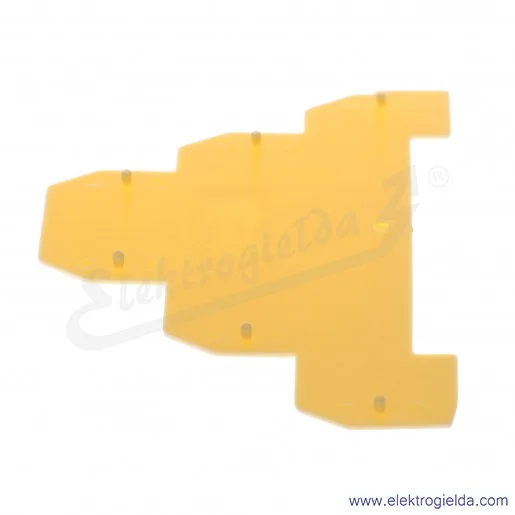 Płytka skrajna A41-7201, PSP-4/3, żółta, 1mm, do ZG-G31..36 Płytka skrajna A41-7201, PSP-4/3, żółta, 1mm, do ZG-G31..36