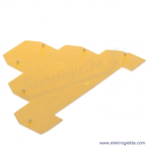 Płytka skrajna A41-7201, PSP-4/3, żółta, 1mm, do ZG-G31..36 Płytka skrajna A41-7201, PSP-4/3, żółta, 1mm, do ZG-G31..36