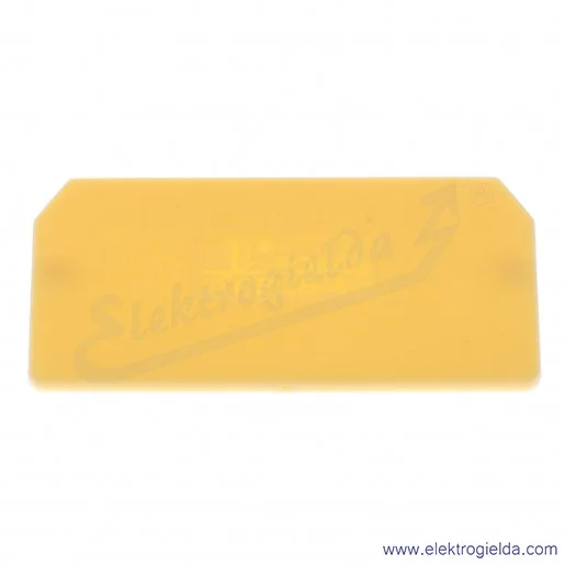 Płytka skrajna A41-2101, PSUB-4, żółta, 1.2mm, ZUG-G21...24 Płytka skrajna A41-2101, PSUB-4, żółta, 1.2mm, ZUG-G21...24