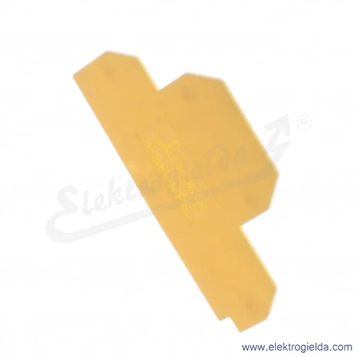 Płytka skrajna A41-7101, PSP-4/PE, żółta, 1mm, do ZG4-PE/L/N Płytka skrajna A41-7101, PSP-4/PE, żółta, 1mm, do ZG4-PE/L/N