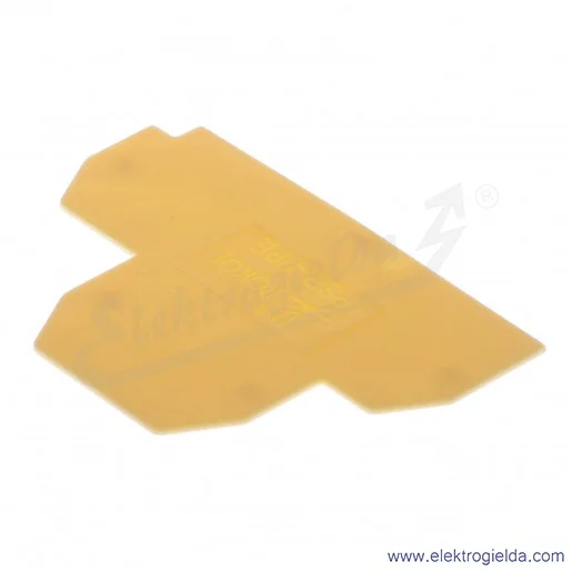 Płytka skrajna A41-7101, PSP-4/PE, żółta, 1mm, do ZG4-PE/L/N Płytka skrajna A41-7101, PSP-4/PE, żółta, 1mm, do ZG4-PE/L/N