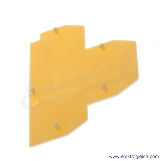 Płytka skrajna A41-7101, PSP-4/PE, żółta, 1mm, do ZG4-PE/L/N Płytka skrajna A41-7101, PSP-4/PE, żółta, 1mm, do ZG4-PE/L/N