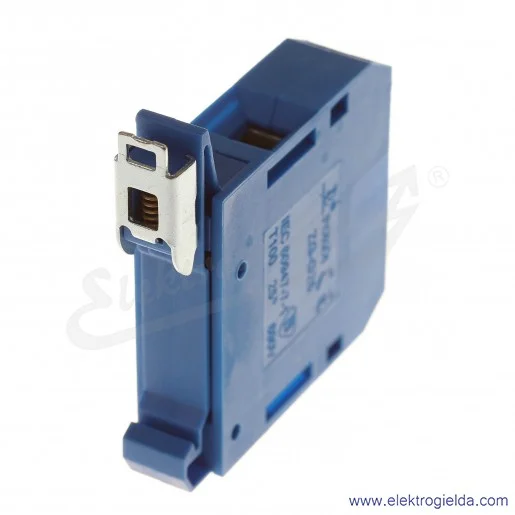 Złączka jednotorowa A11-1536, ZG G 25/TS 35, niebieska, gwintowa, 25mm2 Złączka jednotorowa A11-1536, ZG G 25/TS 35, niebieska, gwintowa, 25mm2