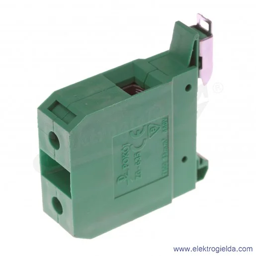 Złączka jednotorowa A11-1635, ZG G 35/TS 35, zielona, gwintowa, 25..35mm2 Złączka jednotorowa A11-1635, ZG G 35/TS 35, zielona, gwintowa, 25..35mm2