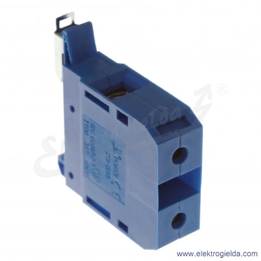 Złączka jednotorowa A11-1636, ZG G 35/TS 35, niebieska, gwintowa, 25...35mm2 Złączka jednotorowa A11-1636, ZG G 35/TS 35, niebieska, gwintowa, 25...35mm2