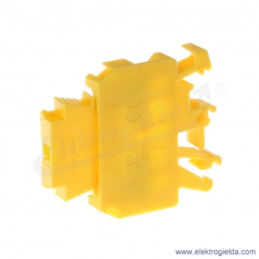 Złączka bezpiecznikowa A11-5101, ZUG G/B, żółta, 4mm2, do wkładki 5x20 Złączka bezpiecznikowa A11-5101, ZUG G/B, żółta, 4mm2, do wkładki 5x20