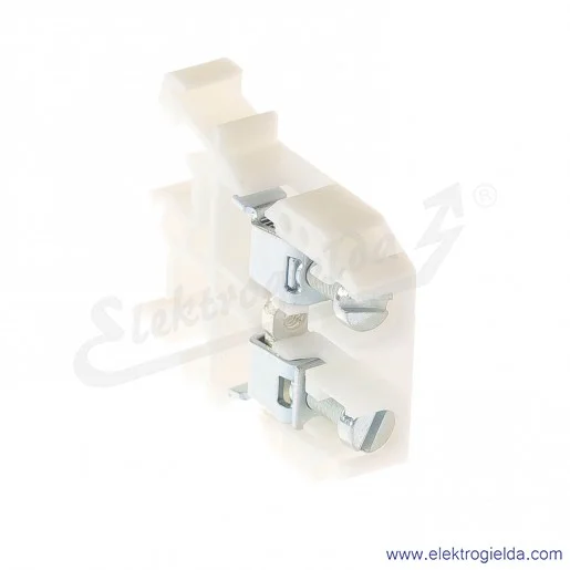 Złączka ZUG G 10 biała jednotorowa gwintowa Złączka ZUG G 10 biała jednotorowa gwintowa