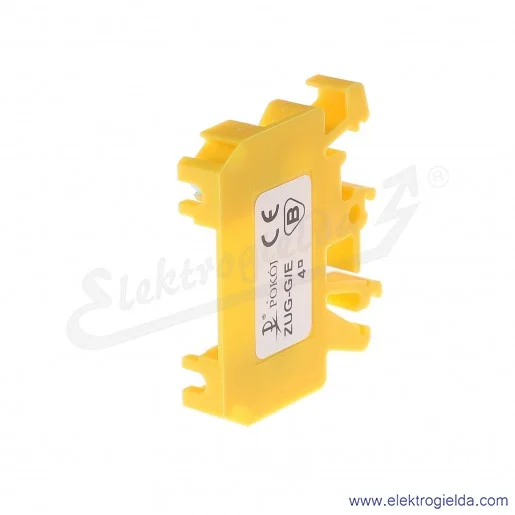 Złączka jednotorowa A11-5201, ZUG G/E, żółta, śrubowa, 4mm2