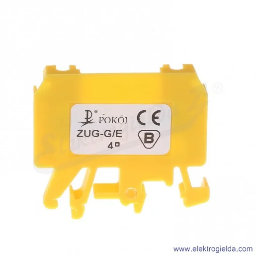 Złączka jednotorowa A11-5201, ZUG G/E, żółta, śrubowa, 4mm2 Złączka jednotorowa A11-5201, ZUG G/E, żółta, śrubowa, 4mm2