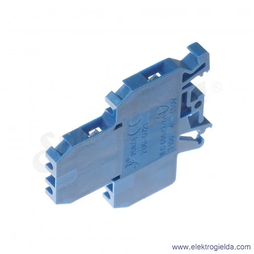 Złączka piętrowa A00-0006, ZUG G/21, niebieska, śrubowa, 4mm2