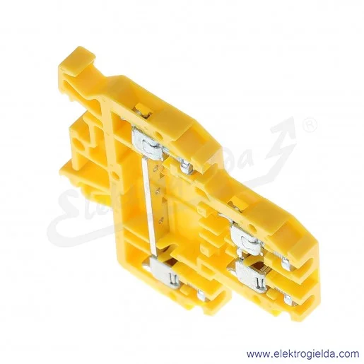 Złączka piętrowa A00-0001, ZUG G/21, żółta, śrubowa, 4mm2 Złączka piętrowa A00-0001, ZUG G/21, żółta, śrubowa, 4mm2