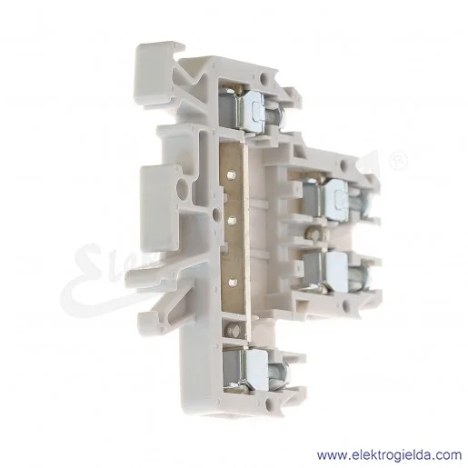 Złączka piętrowa A00-0008, ZUG G/21, szara, śrubowa, 4mm2 Złączka piętrowa A00-0008, ZUG G/21, szara, śrubowa, 4mm2