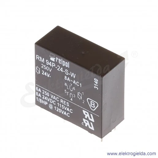 Przekaźnik miniaturowy RM94-1012-35-S110 2P 110VDC do gniazd i obwodów drukowanych wersja czuła Przekaźnik miniaturowy RM94-1012-35-S110 2P 110VDC do gniazd i obwodów drukowanych wersja czuła