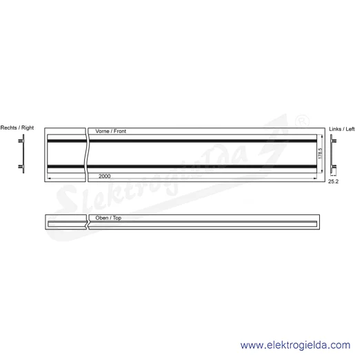 Rysunek wymiarowy Rysunek wymiarowy