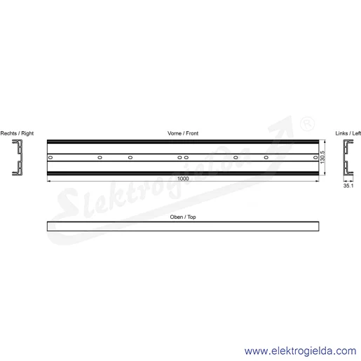 Rysunek wymiarowy Rysunek wymiarowy