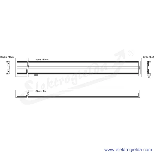 Rysunek wymiarowy Rysunek wymiarowy