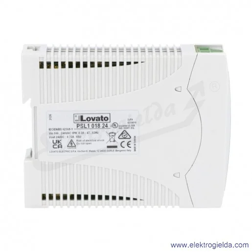 Zasilacz jednofazowy PSL101824, 18W, 0.75A, 24VDC Zasilacz jednofazowy PSL101824, 18W, 0.75A, 24VDC