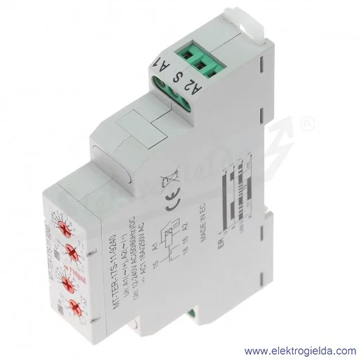 Przekaźnik czasowy jednofunkcyjny MT-TER-17S-11-9240 1P 12...240VAC/DC funkcja ER Przekaźnik czasowy jednofunkcyjny MT-TER-17S-11-9240 1P 12...240VAC/DC funkcja ER