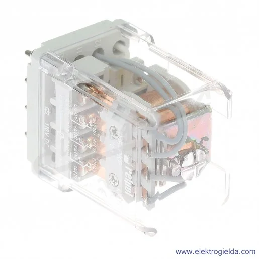 Przekaźnik elektromagnetyczny R15-1014-23-1110-PKP 4P 110VDC wykonanie trakcyjne Przekaźnik elektromagnetyczny R15-1014-23-1110-PKP 4P 110VDC wykonanie trakcyjne