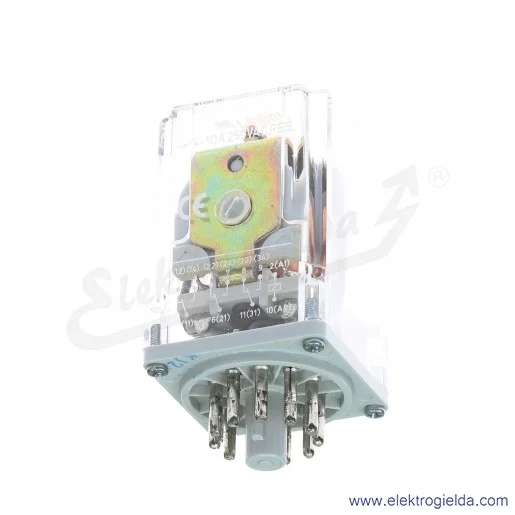Przekaźnik elektromagnetyczny R15 1013-23-1110-WK-PKP 3P 110VDC przycisk testujący K wykonanie trakcyjne Przekaźnik elektromagnetyczny R15 1013-23-1110-WK-PKP 3P 110VDC przycisk testujący K wykonanie trakcyjne