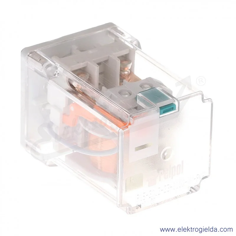 Przekaźnik elektromagnetyczny R15-1012-23-1110-WK-PKP 2P 110VDC przycisk testujący K wykonanie trakcyjne Przekaźnik elektromagnetyczny R15-1012-23-1110-WK-PKP 2P 110VDC przycisk testujący K wykonanie trakcyjne