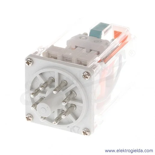 Przekaźnik elektromagnetyczny R15-1012-23-1110-WK-PKP 2P 110VDC przycisk testujący K wykonanie trakcyjne Przekaźnik elektromagnetyczny R15-1012-23-1110-WK-PKP 2P 110VDC przycisk testujący K wykonanie trakcyjne