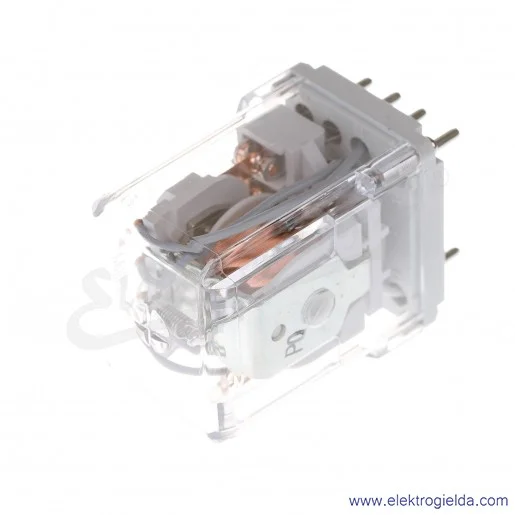 Przekaźnik elektromagnetyczny R15-2014-23-1060 KLD 4P 60VDC Przycisk testujący K + Dioda LED + Dioda