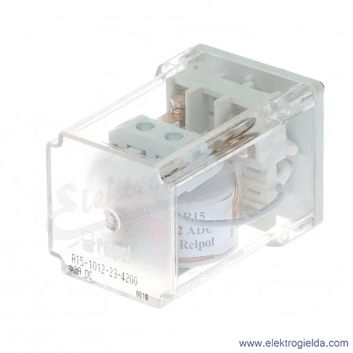 Przekaźnik przemysłowy R15-1012-23-4200 2 styki przełączne, wykonanie prądowe, prąd znamionowy 2.0A zasilanie prądem stałym Przekaźnik przemysłowy R15-1012-23-4200 2 styki przełączne, wykonanie prądowe, prąd znamionowy 2.0A zasilanie prądem stałym