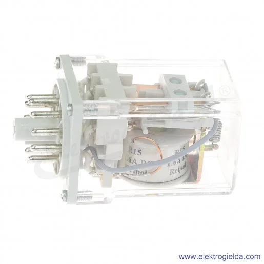 Przekaźnik przemysłowy R15-1013-23-4160 3P wykonanie prądowe, prąd znamionowy 1.60A zasilanie prądem stałym Przekaźnik przemysłowy R15-1013-23-4160 3P wykonanie prądowe, prąd znamionowy 1.60A zasilanie prądem stałym