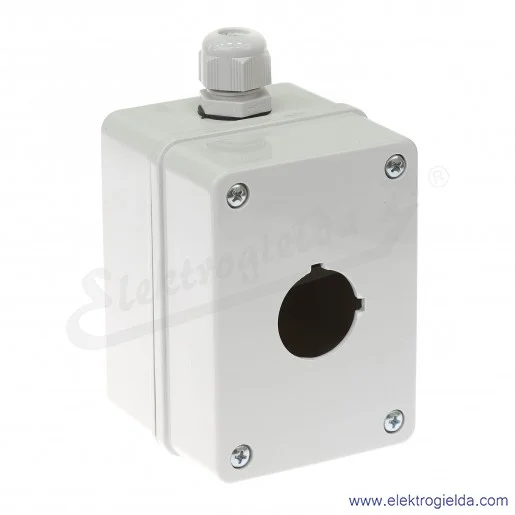 Kaseta sterownicza KP-1 szara, 1 otwór, fi 30mm Kaseta sterownicza KP-1 szara, 1 otwór, fi 30mm