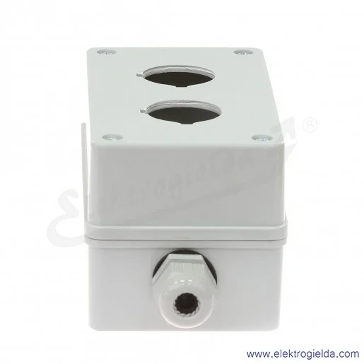 Kaseta sterownicza KP-2 szara, 2 otwory, fi 30mm Kaseta sterownicza KP-2 szara, 2 otwory, fi 30mm