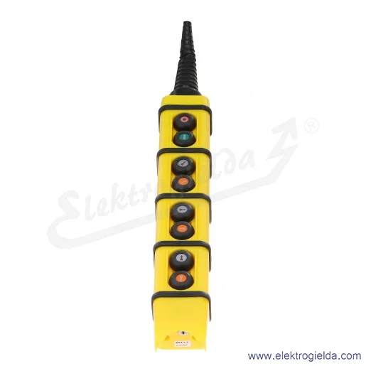 Kaseta sterownicza KS-4 1.2 21-55-45-35 suwnicowa start/stop, przód/tył, prawo/lewo, góra/dół Kaseta sterownicza KS-4 1.2 21-55-45-35 suwnicowa start/stop, przód/tył, prawo/lewo, góra/dół