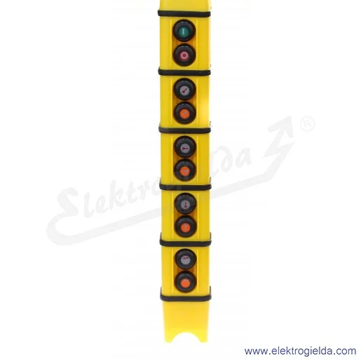 Kaseta sterownicza KS-5 1.2 suwnicowa start/stop, przód/tył, prawo/lewo, góra/dół, obrót w prawo/lewo Kaseta sterownicza KS-5 1.2 suwnicowa start/stop, przód/tył, prawo/lewo, góra/dół, obrót w prawo/lewo