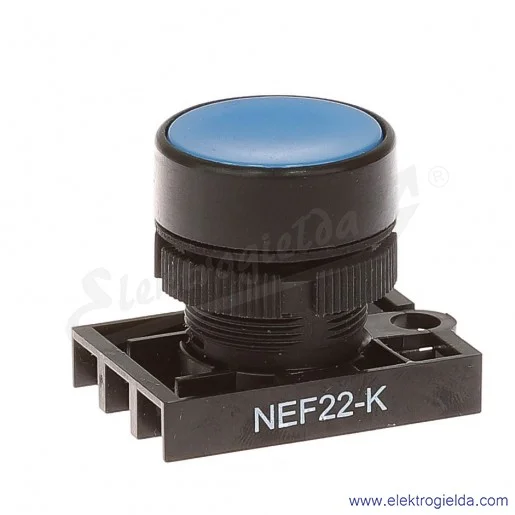 Napęd przycisku NEF22 Kn niebieski kryty samopowrotny Napęd przycisku NEF22 Kn niebieski kryty samopowrotny