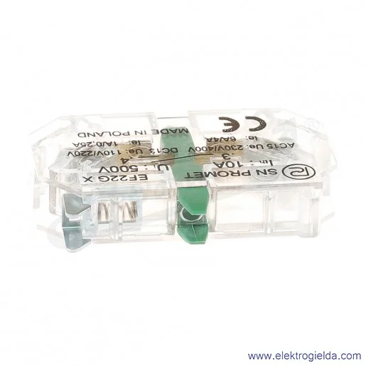 EF22GX 1NO człon łączeniowy do NEF22 i NEK22M EF22GX 1NO człon łączeniowy do NEF22 i NEK22M