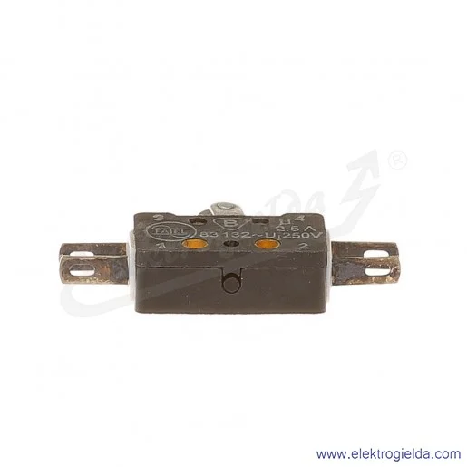 Łącznik krańcowy miniaturowy 83-132 54Er 7,5 z dźwignią 7,5mm i rolką 1Z+1R złocony