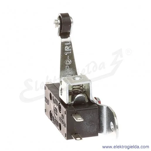 Łącznik krańcowy MP0-1RL miniaturowy z dźwignią lewą i rolką 1Z+1R Łącznik krańcowy MP0-1RL miniaturowy z dźwignią lewą i rolką 1Z+1R